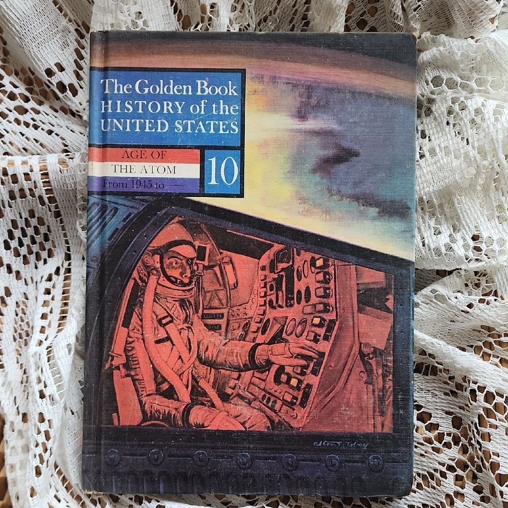 Vintage The Golden Book History Of The United States Age Of The Atom
